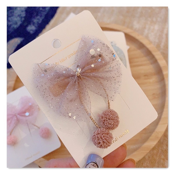 Kẹp tóc nơ 2 bông nhỏ