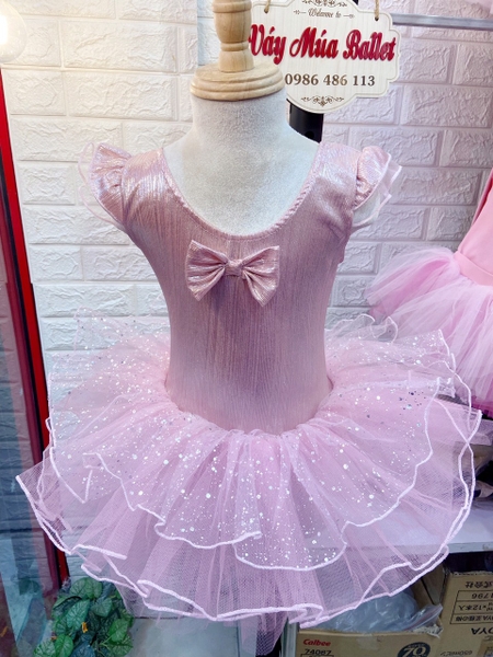 Váy múa tay tiên nơ nhũ sao