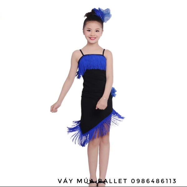 Bộ váy khiêu vũ Latin tua rua