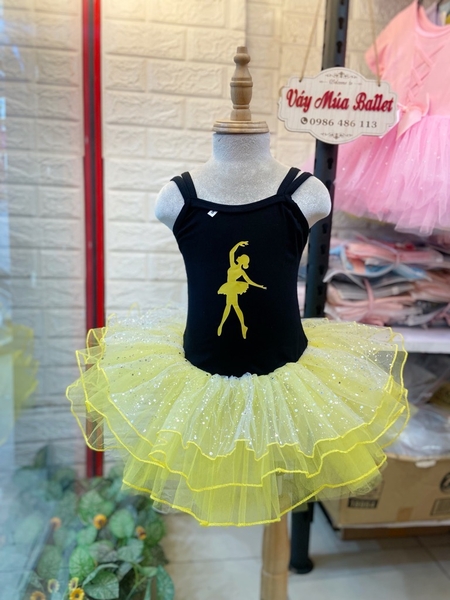 Váy múa dây đan lưng girl lấp lánh