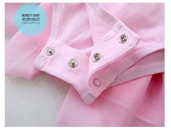 Váy múa hoa cổ 2 tầng dài