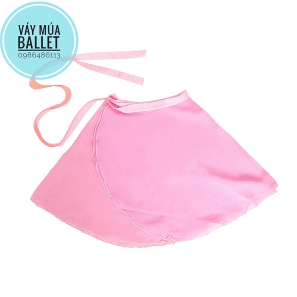 Chân váy múa tà buộc voan mềm (tím, xanh, hồng, đen, trắng)