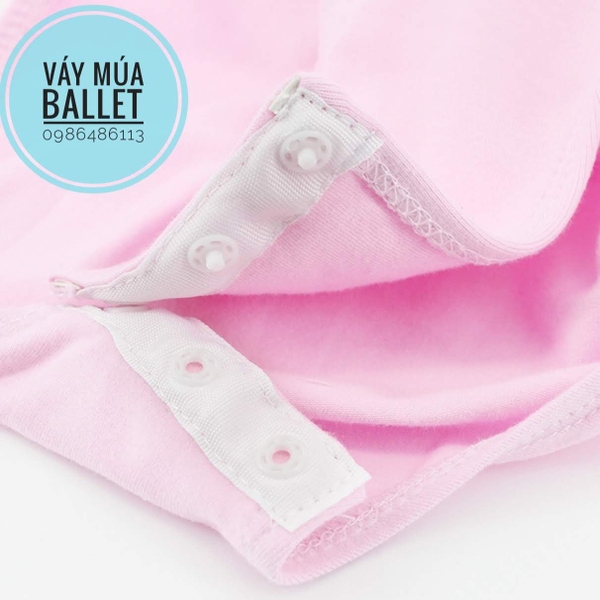 Váy tập múa bèo vai nơ dài tay