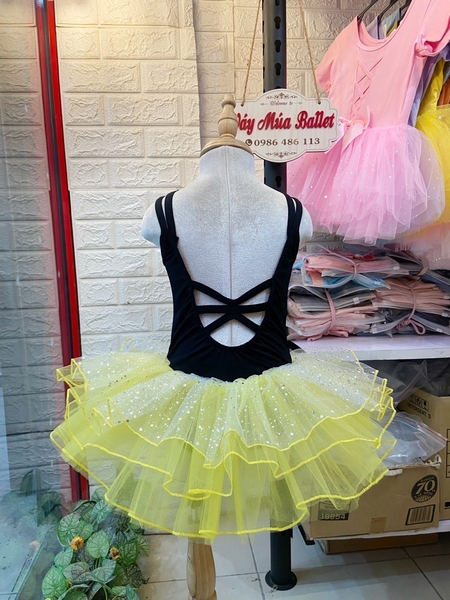 Váy múa dây đan lưng girl lấp lánh