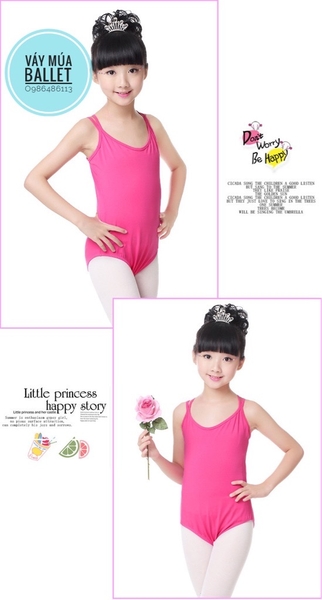 Áo tập múa 2 dây chéo (tím, xanh, hồng, đen)