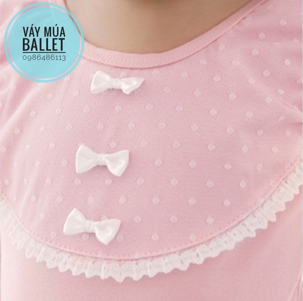 Váy múa cầu ngực ren 3 nơ