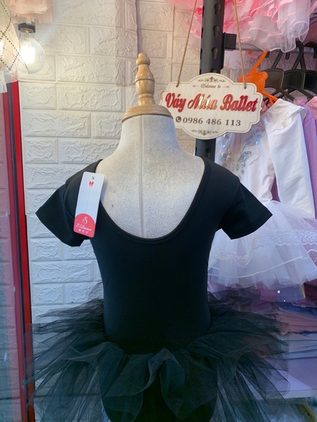 Váy múa basic thun ngắn tay