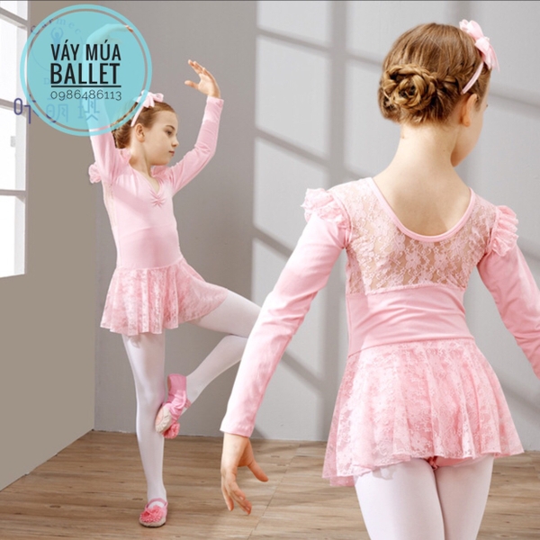 Váy tập múa ren dài