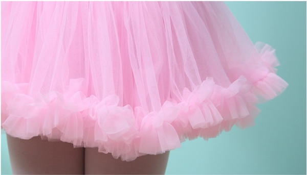 Váy múa ren tutu dài tay (hồng, tím)