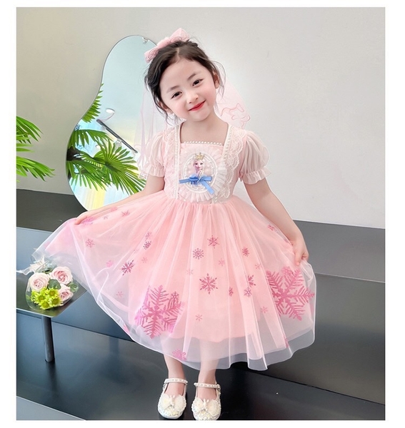 VÁY CÔNG CHÚA ELSA CHO BÉ