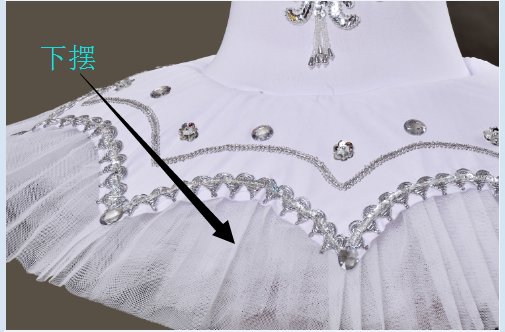 Set váy ballet biểu diễn kèm tất, hoa tay, cài tóc