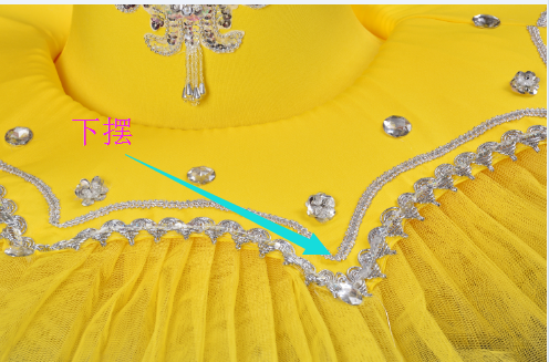 Set váy ballet biểu diễn kèm tất, hoa tay, cài tóc