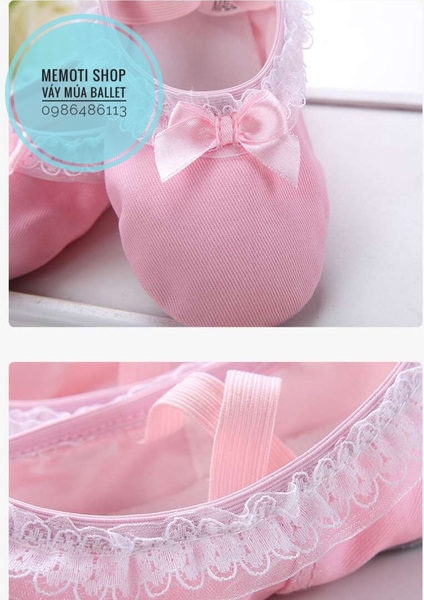 Giày múa viền ren