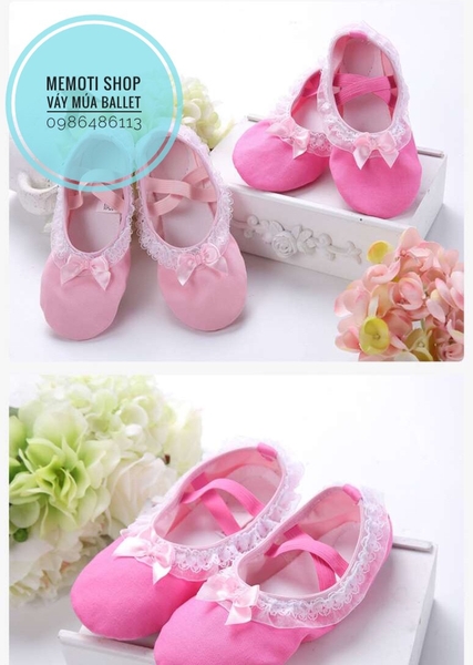 Giày múa viền ren