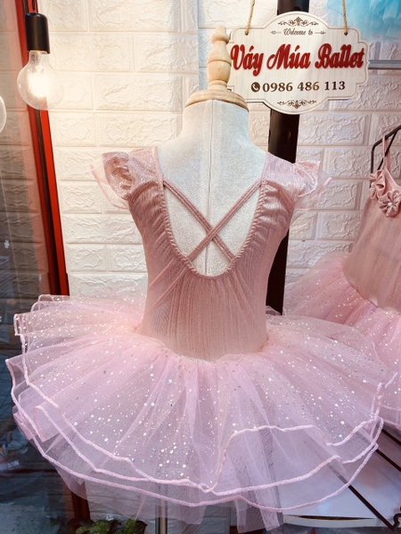 Váy múa tay tiên hoa nhũ sao