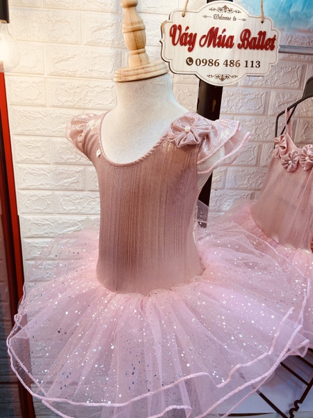 Váy múa tay tiên hoa nhũ sao