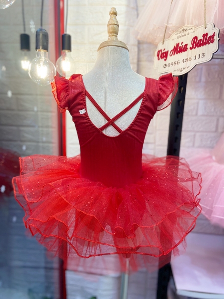 Váy múa tay tiên hoa nhũ sao