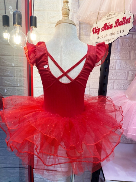 Váy múa tay tiên hoa nhũ sao