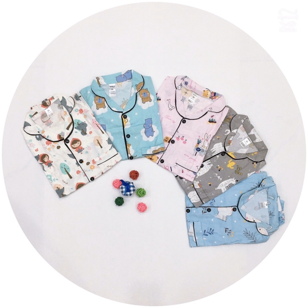 Bộ Pizama thô Hàn