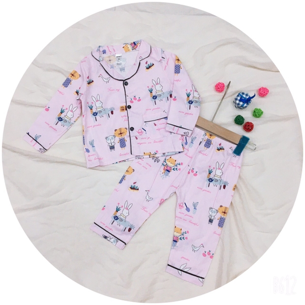 Bộ Pizama thô Hàn