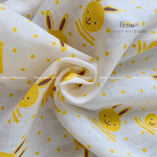 Bộ Pizama thỏ thô cotton Beemo
