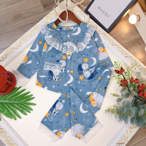 Bộ pizama thô cotton đại nhiều mẫu