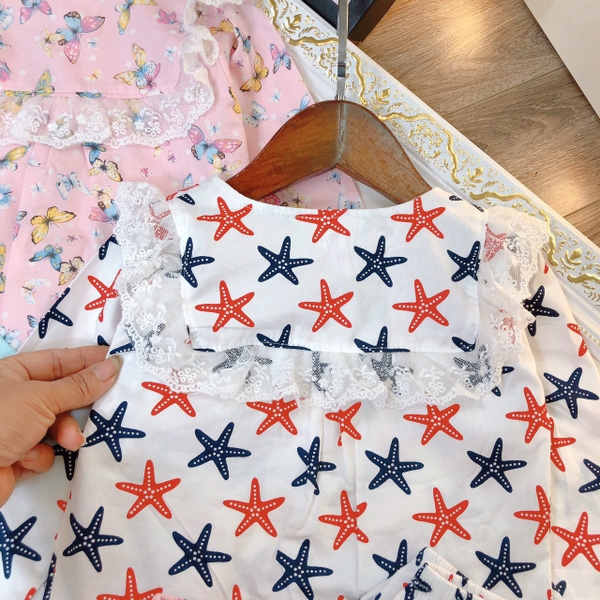 Bộ pizama thô cotton đại nhiều mẫu