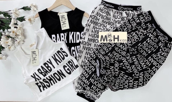Bộ quần bom + áo croptop