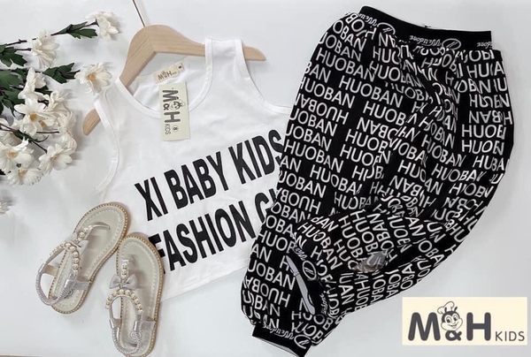 Bộ quần bom + áo croptop