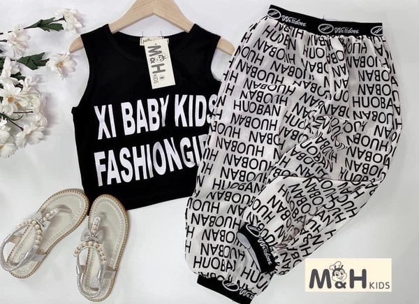 Bộ quần bom + áo croptop