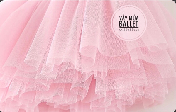 Váy múa 2 dây phối ren lưng (nhiều màu)