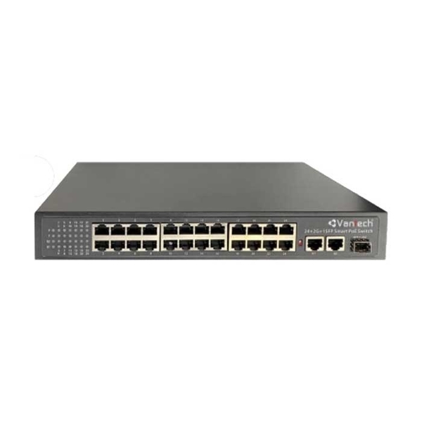 Thiết bị mạng Switch PoE VANTECH VPS-24 24-Port