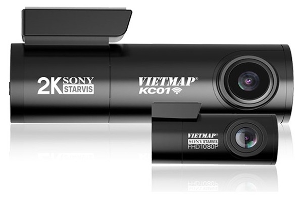 Camera hành trình cảnh báo giao thông Vietmap KC01 độ phân giải 2K, kết nối Wifi 5Ghz