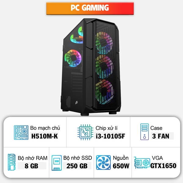 PCDL Gaming i3-10V1650