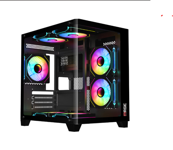 CASE MAGIC GM-02 (M-ATX) BLACK sẵn 3 Fan