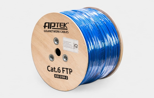 Cáp mạng APTEK Cat.6 FTP 23AWG CCA 305m xanh dương (630-2104-2)