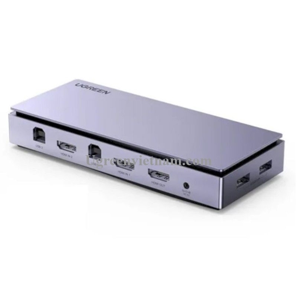 Bộ gộp HDMI 2 ra 1 có KVM với chức năng chia màn hình Ugreen 80187