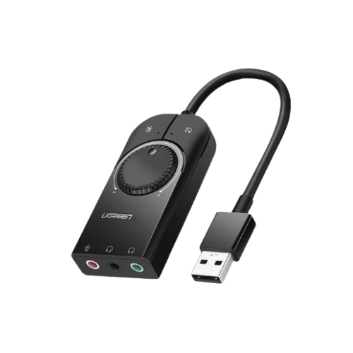 Bộ chuyển đổi USB 2.0 ra âm thanh 3.5mm mic+stereo Ugreen (10330)