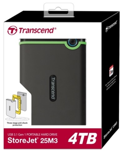 Ổ cứng di động Transcend StoreJet Slim 25M3S 4TB TS4TSJ25M3S