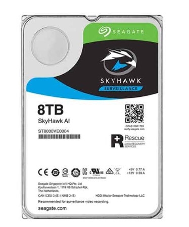 Ổ cứng Seagate Skyhawk AI 8 TB 3.5'' ST8000VE001 (Chuyên dụng cho Camera)