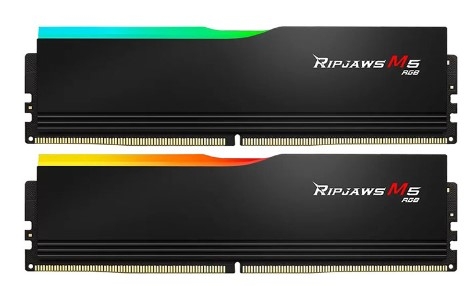 Ram Desktop Gskill RIPJAWS M5 RGB BLACK (F5-6000J3648D16GX2-RM5RK) 32GB (2x16GB) DDR5 6000MHz