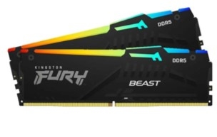 RAM Kingston FURY Beast RGB 64GB (2x32GB) DDR5 6000Mhz (KF560C36BBEAK2-64) (AMD EXPO+INTEL XMP)