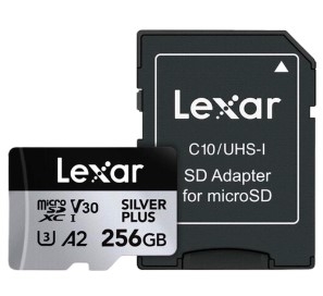 Thẻ nhớ MicroSDXC Lexar Professional Silver Plus UHS-I U3 256GB 205MB/s LMSSIPL256G-BNANG