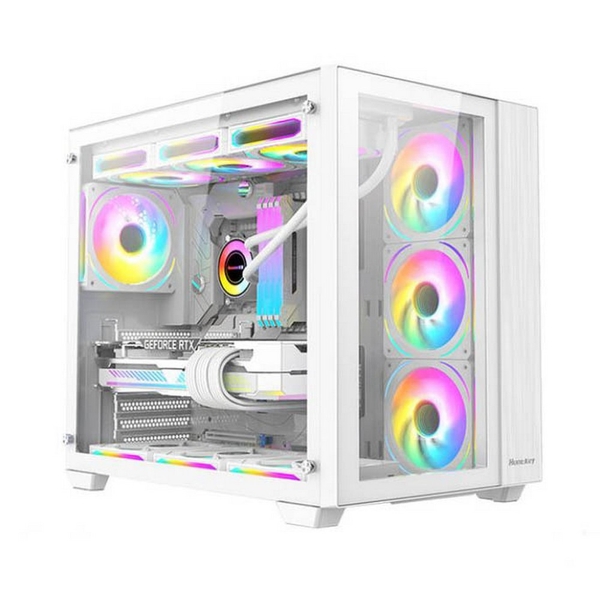 Vỏ case Bể cá HUNTKEY S980 - White/Black