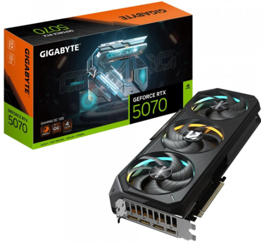 VGA Gigabyte GeForce RTX 5070 GAMING OC 12G (GV-N5070GAMING OC-12GD)