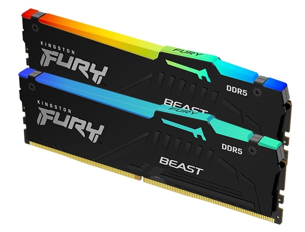 Ram PC Kingston KIT 32GB D5-5200 - 40 FURY Beast RGB (2PCS 16G)