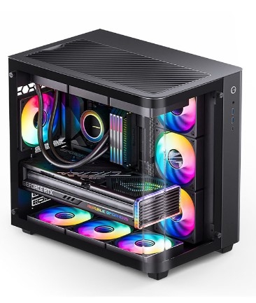 Vỏ case JONSBO TK-3 BLACK (ATX/Mid Tower/Màu Đen/Kính Cong)