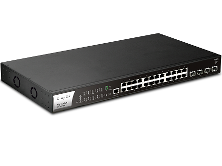 Thiết Bị Switch DrayTek VigorSwitch P2282x 28-Port L2+ Managed 10G PoE