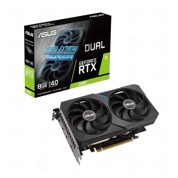 VGA ASUS Dual GeForce RTX 3060 8GB GDDR6 (DUAL-RTX3060-8G)