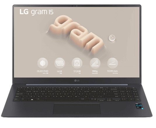 Laptop LG Gram UltraSlim 2023 15Z90RT-G.AH55A5 (i5-1340P | 16GB | 512GB | Intel Iris Xe Graphics | 15.6' FHD OLED | Win 11)